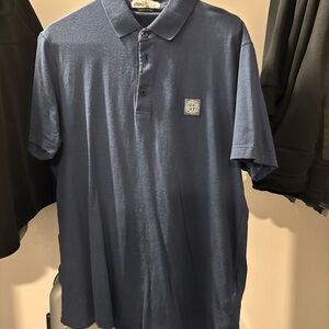 Stone Island Navy Polo Shirt